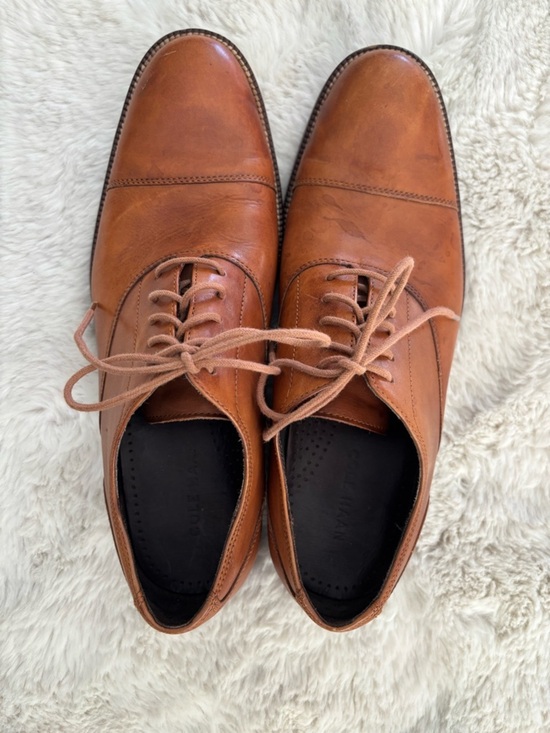 Cole Haan Men’s Williams Cap Toe Oxford Loafers Shoes in Cognac Brown Size: 9.5M main image 4